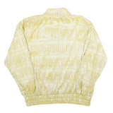 VALENTINA Womens Yellow Zip Jacket One Size Polyester Shiny Plain Casual