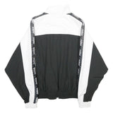 SNIPES Womens Black & White Zip Jacket XS Polyester Track Team Logo Casual