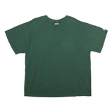 RUSSELL ATHLETIC Mens Green & N/A Pocket T-Shirt XL Short Sleeve Crew Neck Plain
