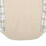 TALLY WEIJL Womens Beige & Cream Check Shirt XS Button Down Cotton Blend Casual