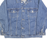 GENUINE BLUES Womens Blue Denim Jacket M Cotton Button Classic Casual