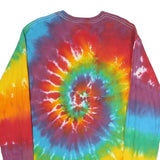 GILDAN Mens Multicoloured Marco Island Florida Tie Dye Long Sleeve Crew Neck
