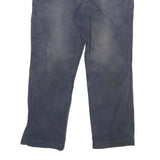 CARHARTT Mens Cotton Blend Navy Relaxed Fit Straight Leg Trousers W32 L28