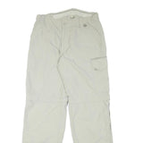 5C Mens Polyester Blend Beige Regular Zip Trousers Cargo Pocket W30 L30