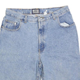 IUO Mens Denim Blue Casual Shorts M W30 Cotton Blend Relaxed Fit