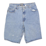 IUO Mens Denim Blue Casual Shorts M W30 Cotton Blend Relaxed Fit