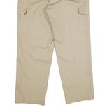 RED KAP Mens Regular Beige Cargo Trousers W38 L32 Polyester Blend Zip Pockets