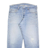 LEVI'S 501XX Mens Jeans Blue Regular Straight Denim Light W38 L28 Button