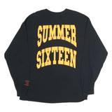 GILDAN Mens Black & Yellow Revenge Summer Sixteen Graphic T-Shirt XL Long Sleeve