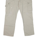 CARHARTT Mens Beige Regular Fit Cargo Denim Jeans W38 L31 Workwear