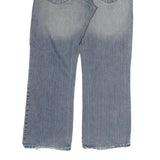 IDENTIC Mens Light Blue Regular Fit Straight Leg Denim Jeans W36 L31 Zip Closure