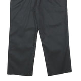 DICKIES Mens Slim Black Trousers W34 L25 Workwear Zip Closure Classic Straight