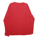 NFL Mens Red Atlanta Falcons Football Shirt Long Sleeve Crew Neck M