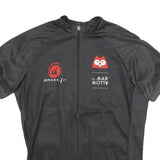 DMTEX Mens Black Cycling Jersey M Short Sleeve Round Neck Sports Print