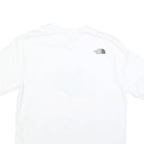 THE NORTH FACE Womens White Cotton Blend Graphic T-Shirt M Short Sleeve Crew