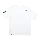 THE NORTH FACE Womens White Cotton Blend Graphic T-Shirt M Short Sleeve Crew
