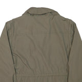 FISPO Mens Green Zip Jacket L Polyester Blend Outdoor Utility Classic Fit