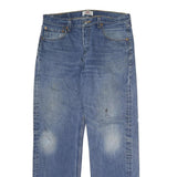LEVI'S 501 Mens Jeans Blue Regular Straight Denim Medium W35 L34 Classic Button