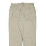 CHRISTOPHER AND BANK Womens Cotton Blend Beige Relaxed Straight Trousers W31 L29