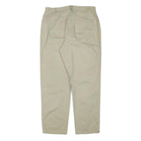 CHRISTOPHER AND BANK Womens Cotton Blend Beige Relaxed Straight Trousers W31 L29