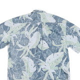 COOKE STREET Mens Blue & Green Hawaiian Shirt S Tropical Print Cotton Short