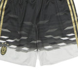 Mens Black & White Sports Polyester Shorts M W28 Club Crest
