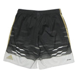 Mens Black & White Sports Polyester Shorts M W28 Club Crest