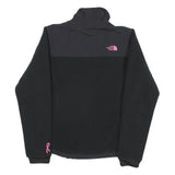 THE NORTH FACE Womens Black Pink Logo Softshell Jacket XS Polyester Blend Zip
