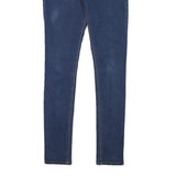 LEVI'S 710 Womens Jeans Blue Slim Skinny Denim W24 L29 Stretch High Rise