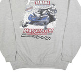 LEE Mens Grey Crew Neck Yamaha Performance L Sweatshirt Cotton Blend Pullover