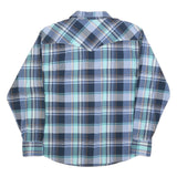 WRANGLER Mens Blue & Green Check Shirt XL Western Style Casual Retro Cotton