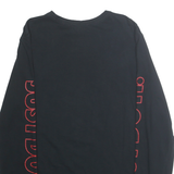 NIKE Mens Black Just Do It Long Sleeve Crew Neck T-Shirt M Cotton Graphic