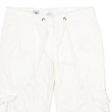 AMERICAN EAGLE Womens White Casual Cargo Shorts XXS W30 Comfortable Fit