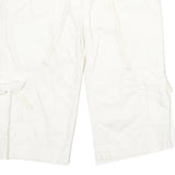 AMERICAN EAGLE Womens White Casual Cargo Shorts XXS W30 Comfortable Fit