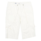 AMERICAN EAGLE Womens White Casual Cargo Shorts XXS W30 Comfortable Fit