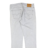 LEVI'S 511 Big E Mens Slim Jeans Light Blue Cotton Blend W34 L32 Zip Slim Fit