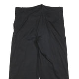 COS Womens Cotton Blend Black Relaxed Straight Trousers W36 L25 Casual Zip