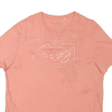 GUESS Womens Pink Graphic T-Shirt XL Short Sleeve Crew Neck Casual