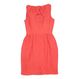 COAST Womens Coral Fit & Flare Cotton Blend Sleeveless Knee Length Dress UK 10
