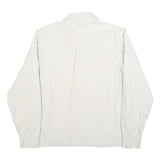 CALVIN KLEIN Mens White Plain 2XL Button Shirt Polyester Blend Casual Office