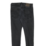 LEVI'S Womens Slim Black Denim Jeans W28 L29 Cotton Blend Zip