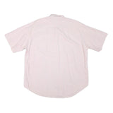 TOMMY HILFIGER Mens Pink & White Striped Shirt XL Button-Down Short Sleeve