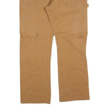 DICKIES Mens Cotton Blend Brown Regular Fit Straight Leg Trousers W36 L32