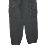 DICKIES Mens Cotton Blend Black Regular Cargo Trousers W30 L29 Workwear