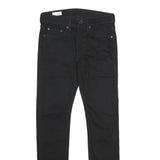 LEVI'S 519 BIG E Mens Jeans Black Regular Skinny Denim Raw W28 L30 Vintage Style