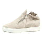 STEVE MADDEN Women Leather Beige Ankle Boots UK 8 Zip Detail Casual Comfort