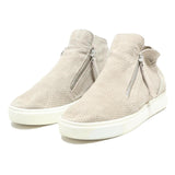 STEVE MADDEN Women Leather Beige Ankle Boots UK 8 Zip Detail Casual Comfort