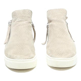 STEVE MADDEN Women Leather Beige Ankle Boots UK 8 Zip Detail Casual Comfort