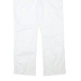 DICKIES Mens White Regular Fit Straight Cotton Blend Trousers W38 L30 Workwear