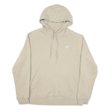 CHAMPION Mens Beige Hooded Pullover M Cotton Blend Casual Sweatshirt